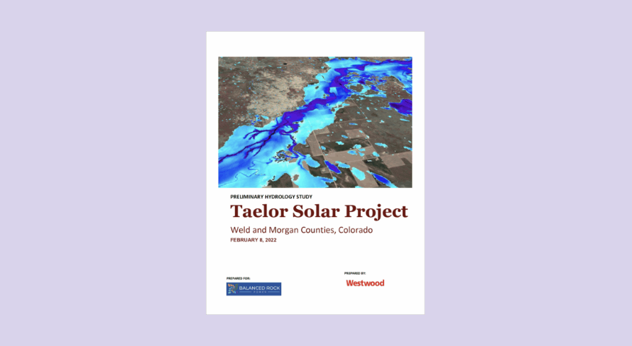 Preliminary hydrology study for taelor solar